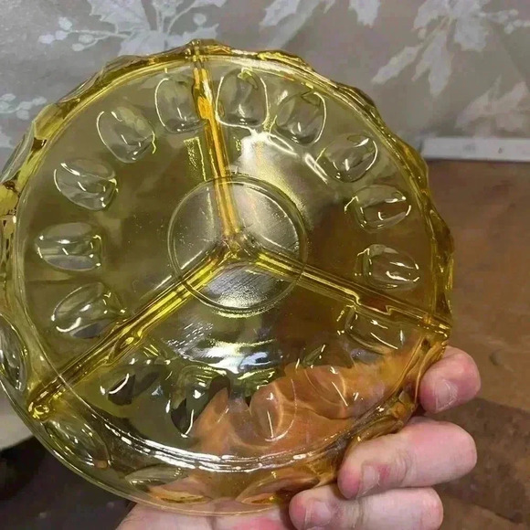 Vintage Indiana Glass Divided Dish - Picture 3 of 3